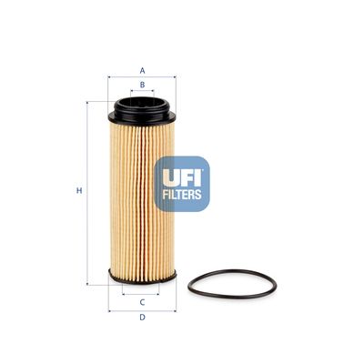 Оливний фільтр UFI 2525200 - zapix