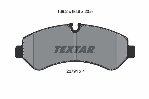 Гальмівні колодки дискові TEXTAR 2279101