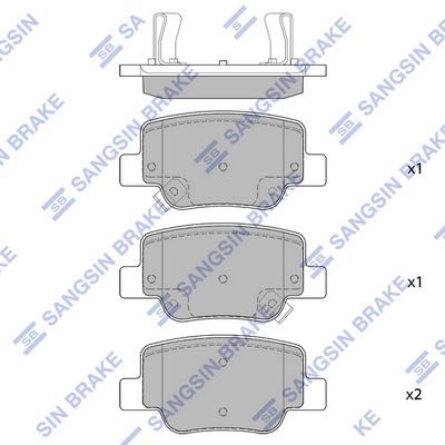 Гальмівні колодки дискові HI-Q SP4142 - zapix