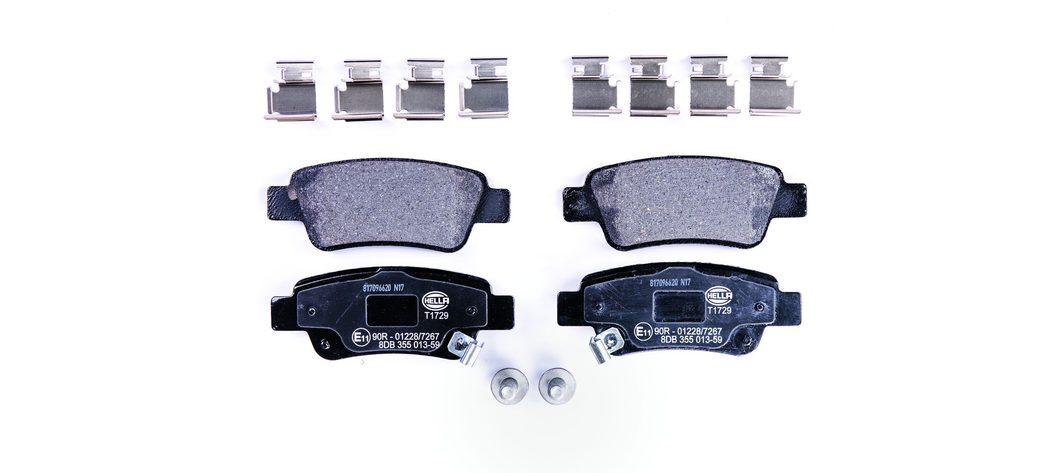 Гальмівні колодки дискові HELLA 8DB355013591 - zapix