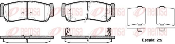 Гальмівні колодки дискові REMSA 123902 - zapix