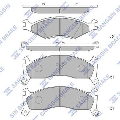 Гальмівні колодки дискові HI-Q SP1070 - zapix