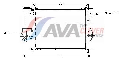 Радіатор охолодження двигуна AVA QUALITY COOLING BW2121 - zapix