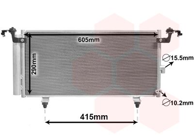 Радиатор кондиционера VAN WEZEL 51005084
