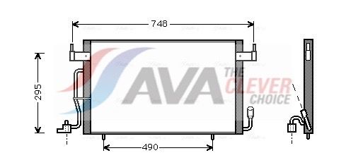 Радіатор кондиціонера AVA QUALITY COOLING CN5166 - zapix