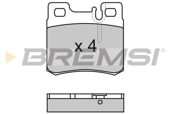 Гальмівні колодки дискові BREMSI BP2495 - zapix