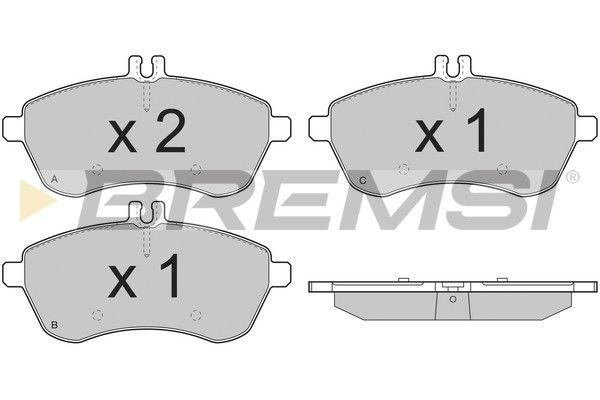 Гальмівні колодки дискові BREMSI BP3327 - zapix