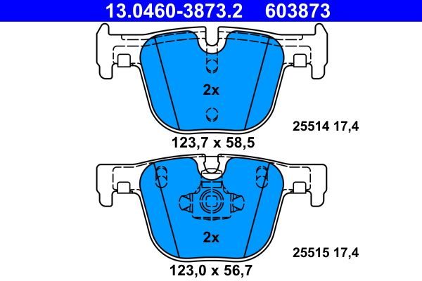 Гальмівні колодки дискові ATE 13046038732 - zapix