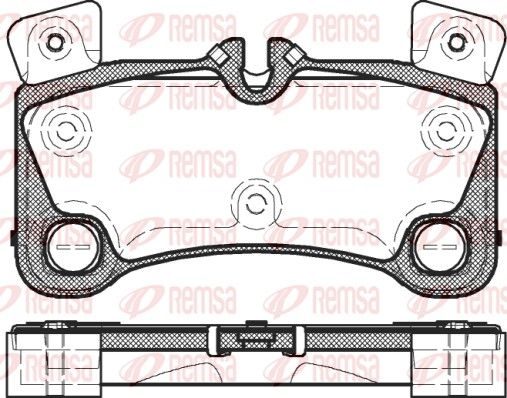 Гальмівні колодки дискові REMSA 134600 - zapix