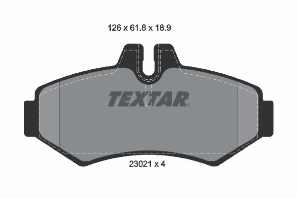 Гальмівні колодки дискові TEXTAR 2302101