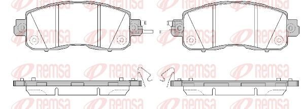 Гальмівні колодки дискові REMSA 151704 - zapix