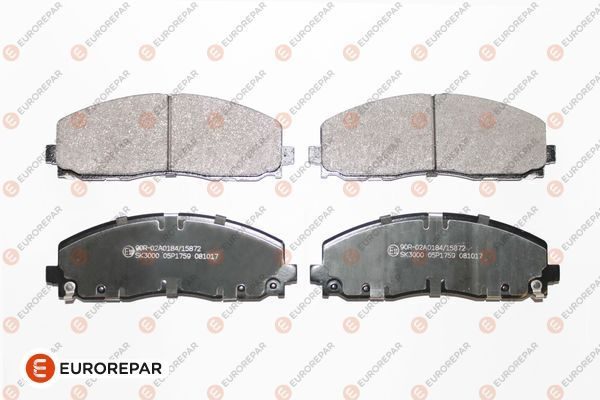 Гальмівні колодки дискові EUROREPAR 1681165780 - zapix