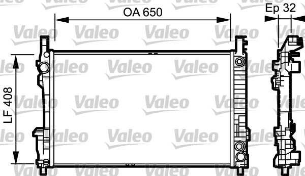 Радіатор охолодження двигуна VALEO 734379 - zapix
