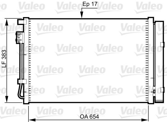 Радіатор кондиціонера VALEO 814362 - zapix