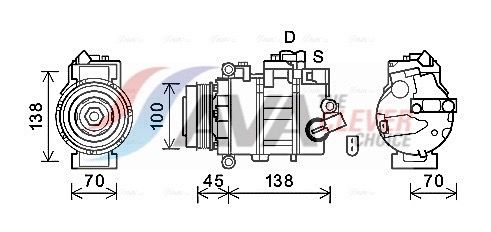 Компресор кондиціонера AVA QUALITY COOLING VNAK384 - zapix