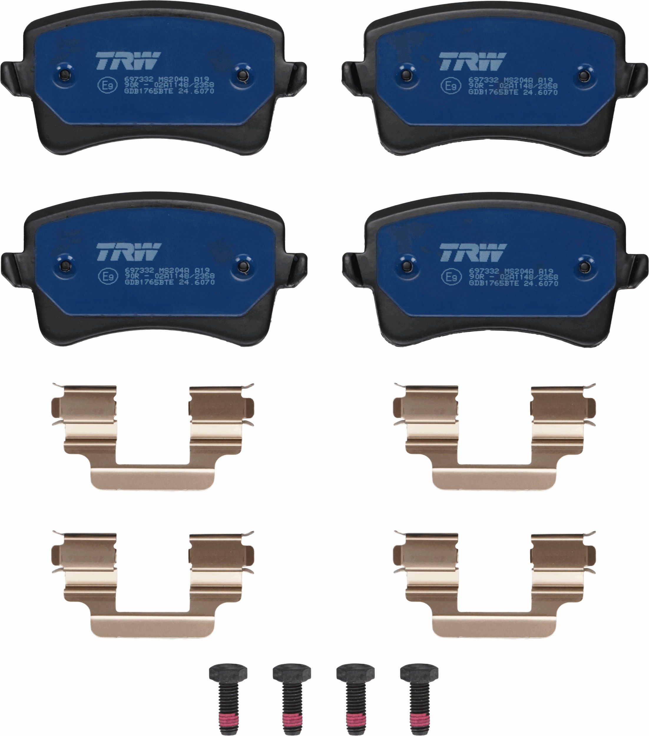 Гальмівні колодки дискові TRW GDB1765BTE - zapix