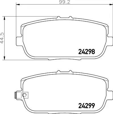 Гальмівні колодки дискові NISSHINBO NP5043 - zapix