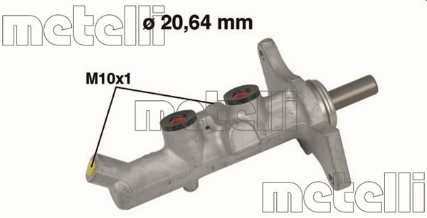 Головний гальмівний циліндр METELLI 050592 - zapix