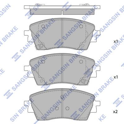 Гальмівні колодки дискові HI-Q SP4378 - zapix