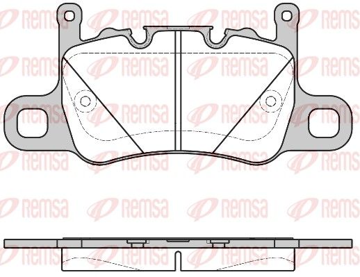 Гальмівні колодки дискові REMSA 159800 - zapix
