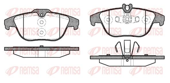 Гальмівні колодки дискові REMSA 130520 - zapix