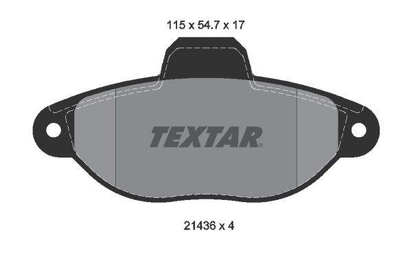 Гальмівні колодки дискові TEXTAR 2143602 - zapix