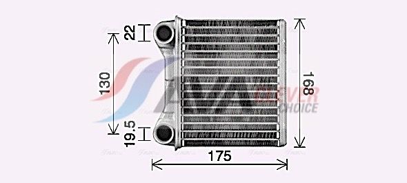 Радіатор пічки AVA QUALITY COOLING MS6762 - zapix