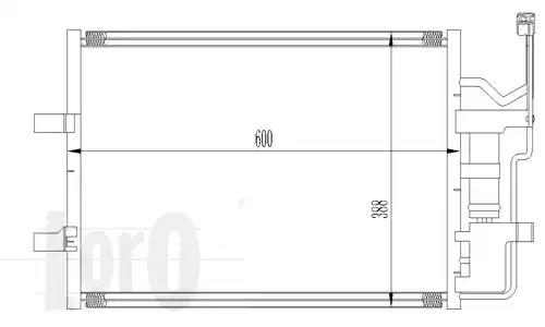 Радіатор кондиціонера LORO 0300160010 - zapix
