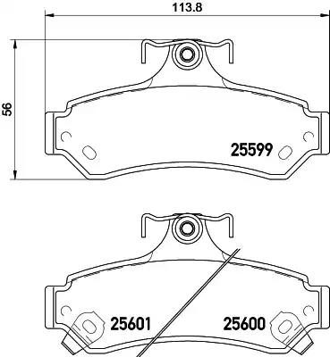 Гальмівні колодки дискові NISSHINBO NP1056 - zapix