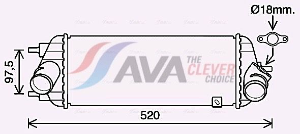 Інтеркулер AVA QUALITY COOLING KA4281 - zapix