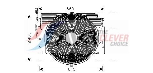 Вентилятор системи охолодження AVA QUALITY COOLING BW7517 - zapix