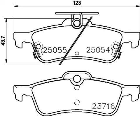 Гальмівні колодки дискові NISSHINBO NP8041 - zapix