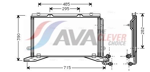 Радіатор кондиціонера AVA QUALITY COOLING MSA5268 - zapix
