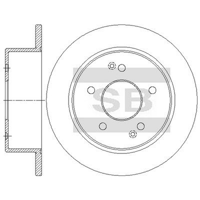 Гальмівний диск HI-Q SD3085 - zapix