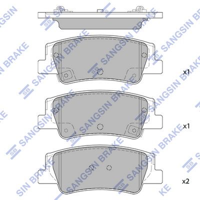 Гальмівні колодки дискові HI-Q SP4335 - zapix