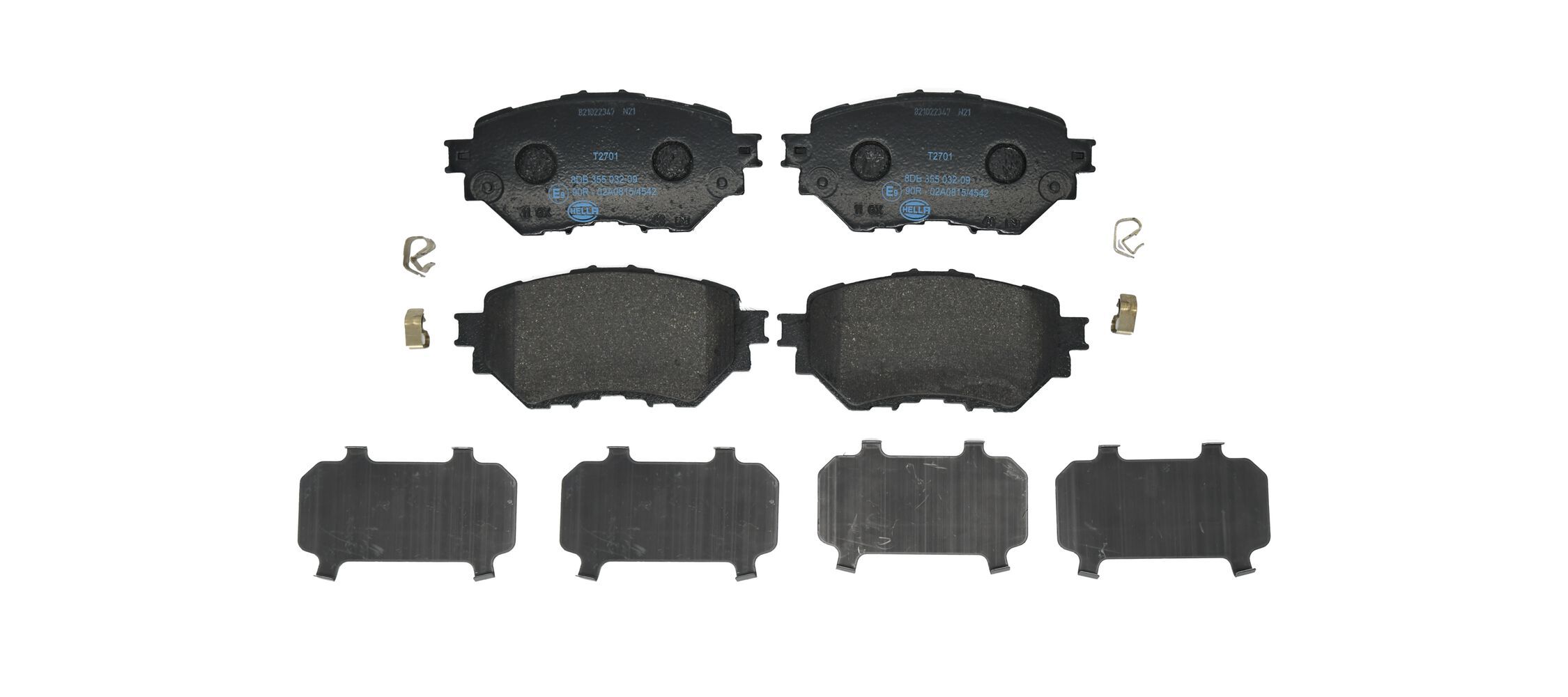 Гальмівні колодки дискові HELLA 8DB355032091 - zapix