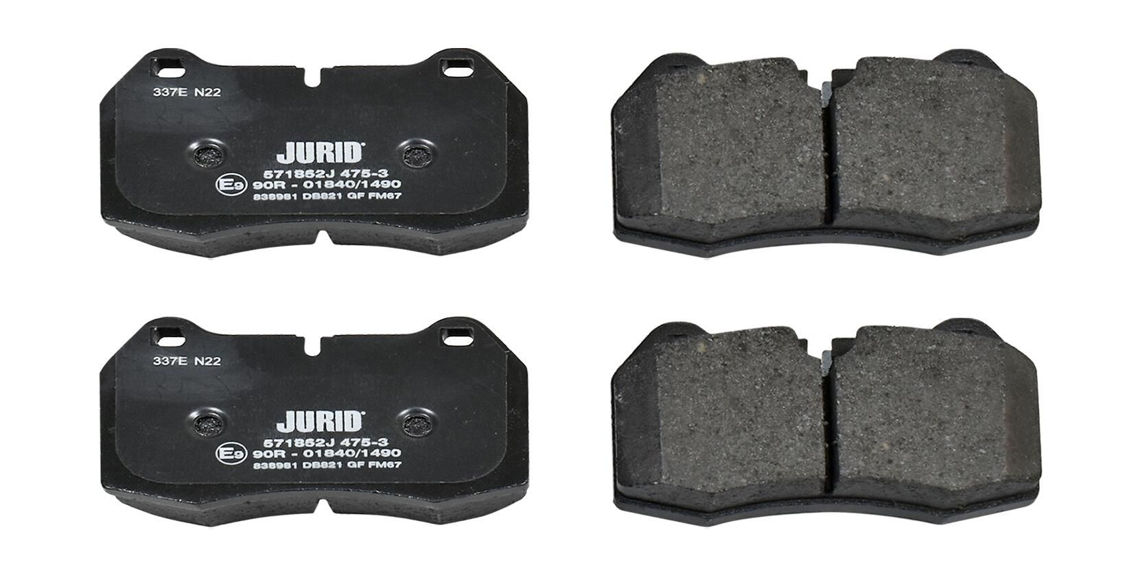 Гальмівні колодки дискові JURID 571852J - zapix
