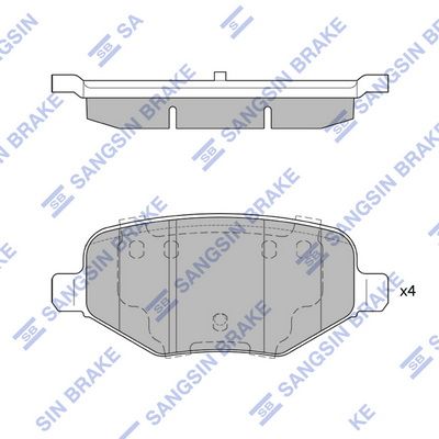 Гальмівні колодки дискові HI-Q SP1621 - zapix