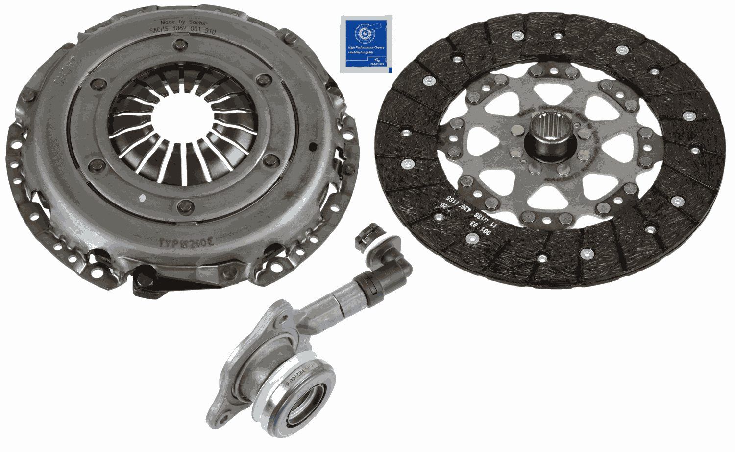 Комплект зчеплення SACHS 3000990405 - zapix