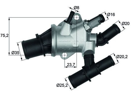 Термостат MAHLE TI15588 - zapix