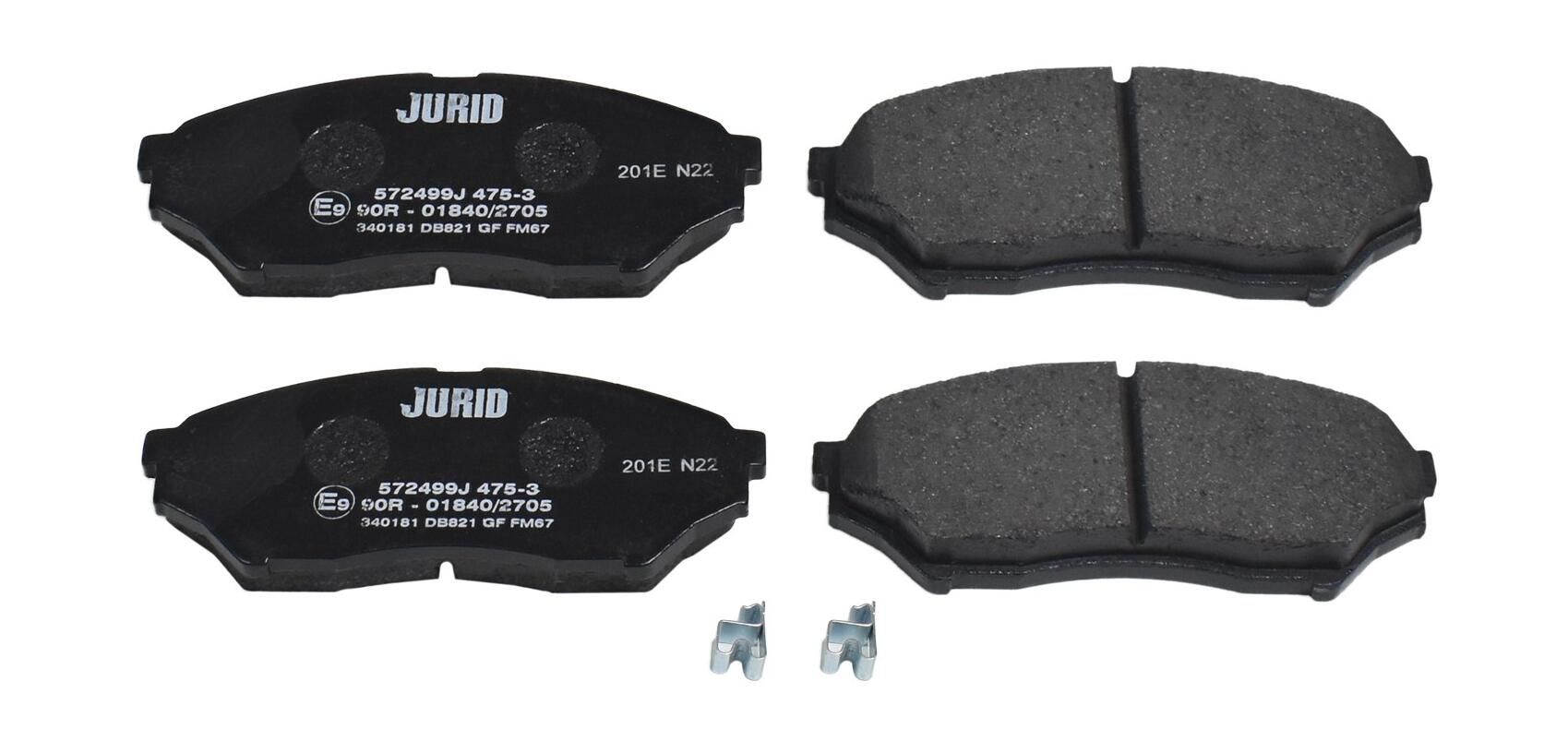 Гальмівні колодки дискові JURID 572499J - zapix