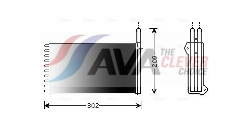 Радіатор пічки AVA QUALITY COOLING FD6154 - zapix