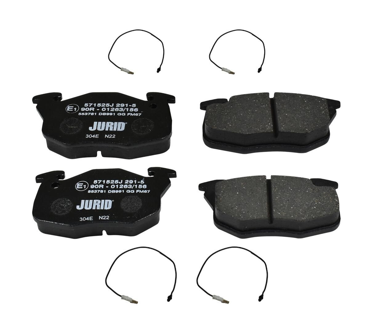 Гальмівні колодки дискові JURID 571525J - zapix