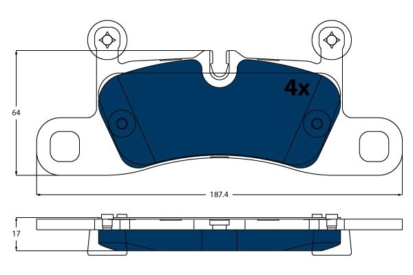 Гальмівні колодки дискові TRW GDB1875BTE - zapix