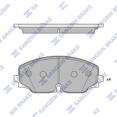 Гальмівні колодки дискові HI-Q SP4265 - zapix