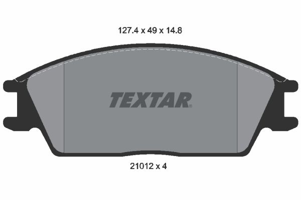 Гальмівні колодки дискові TEXTAR 2101204 - zapix