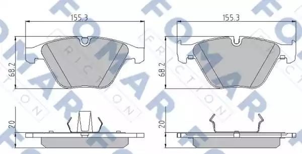 Гальмівні колодки дискові FOMAR FRICTION FO922681 - zapix