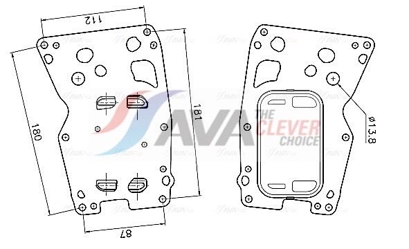 Оливний радіатор двигуна AVA QUALITY COOLING BW3627 - zapix