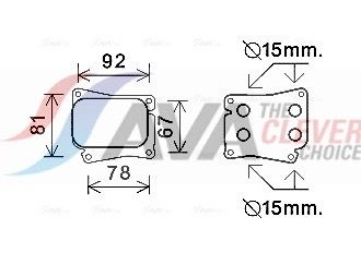 Оливний радіатор двигуна AVA QUALITY COOLING MS3559 - zapix
