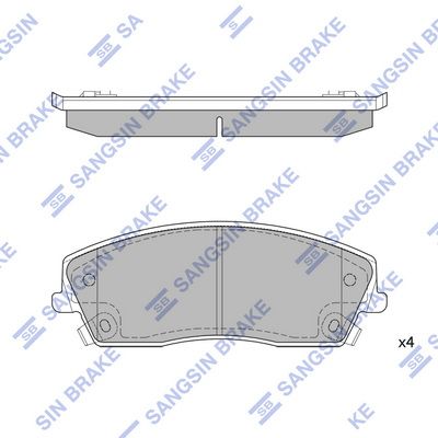 Гальмівні колодки дискові HI-Q SP1507 - zapix